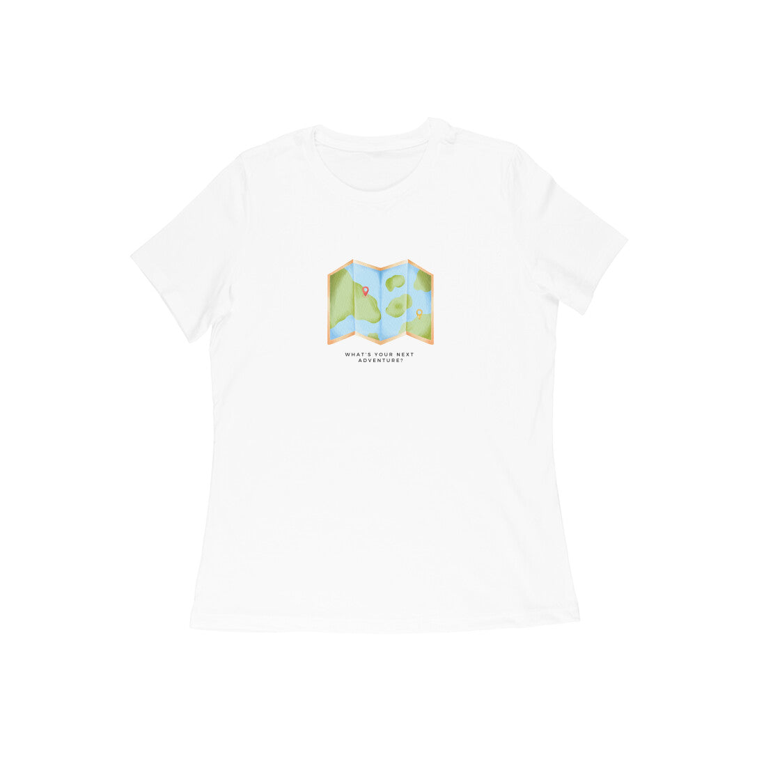 Where Next? - Women's White Printed T-shirt
