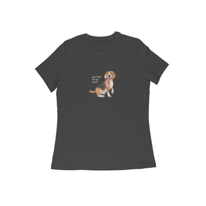 Woof - Women's Black Printed T-shirt