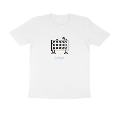 Connections - Unisex White Printed T-shirt