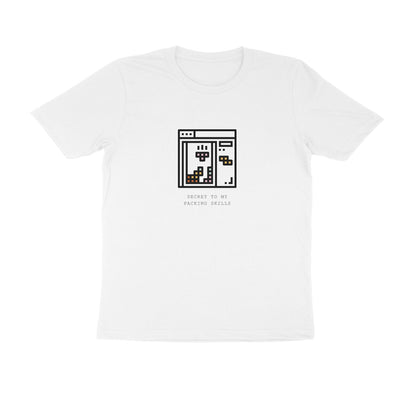 Tetris - Unisex White Printed T-shirt