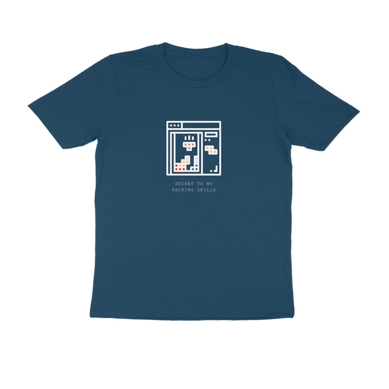 Tetris - Unisex Multicolor Printed T-shirt