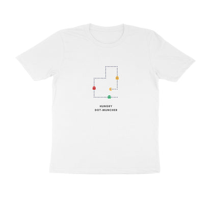 Pac-Man - Unisex White Printed T-shirt