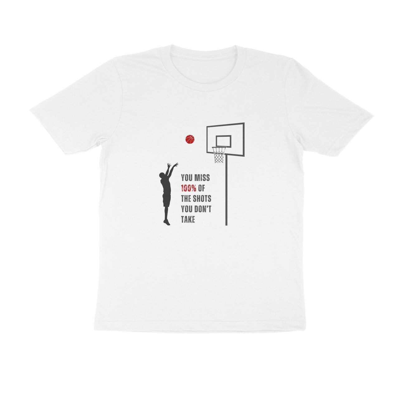 Shots you don't take - Unisex White Printed T-shirt