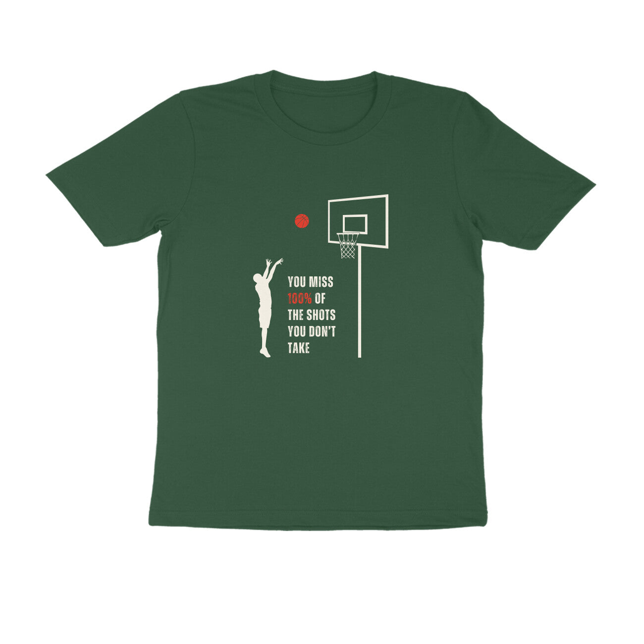 Shots you don't take - Unisex Multicolor Printed T-shirt