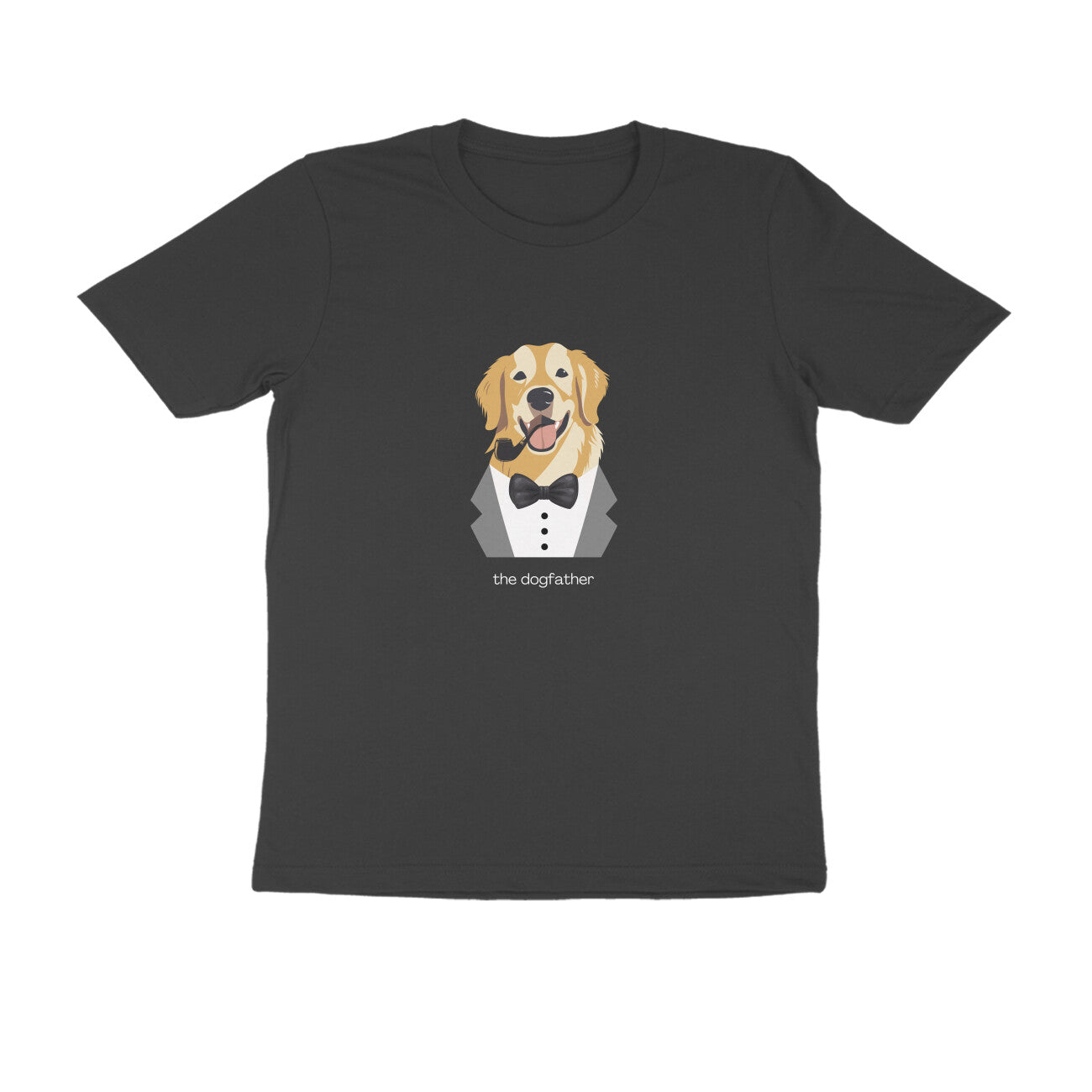 The Dogfather II - Unisex Black Printed T-shirt