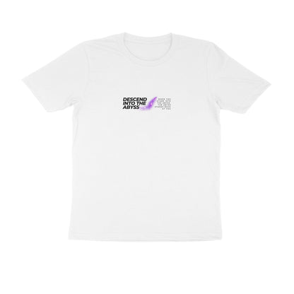 Abyss - Unisex White Printed T-shirt