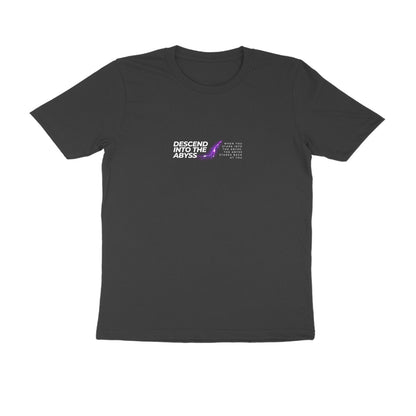 Abyss - Unisex Black Printed T-shirt