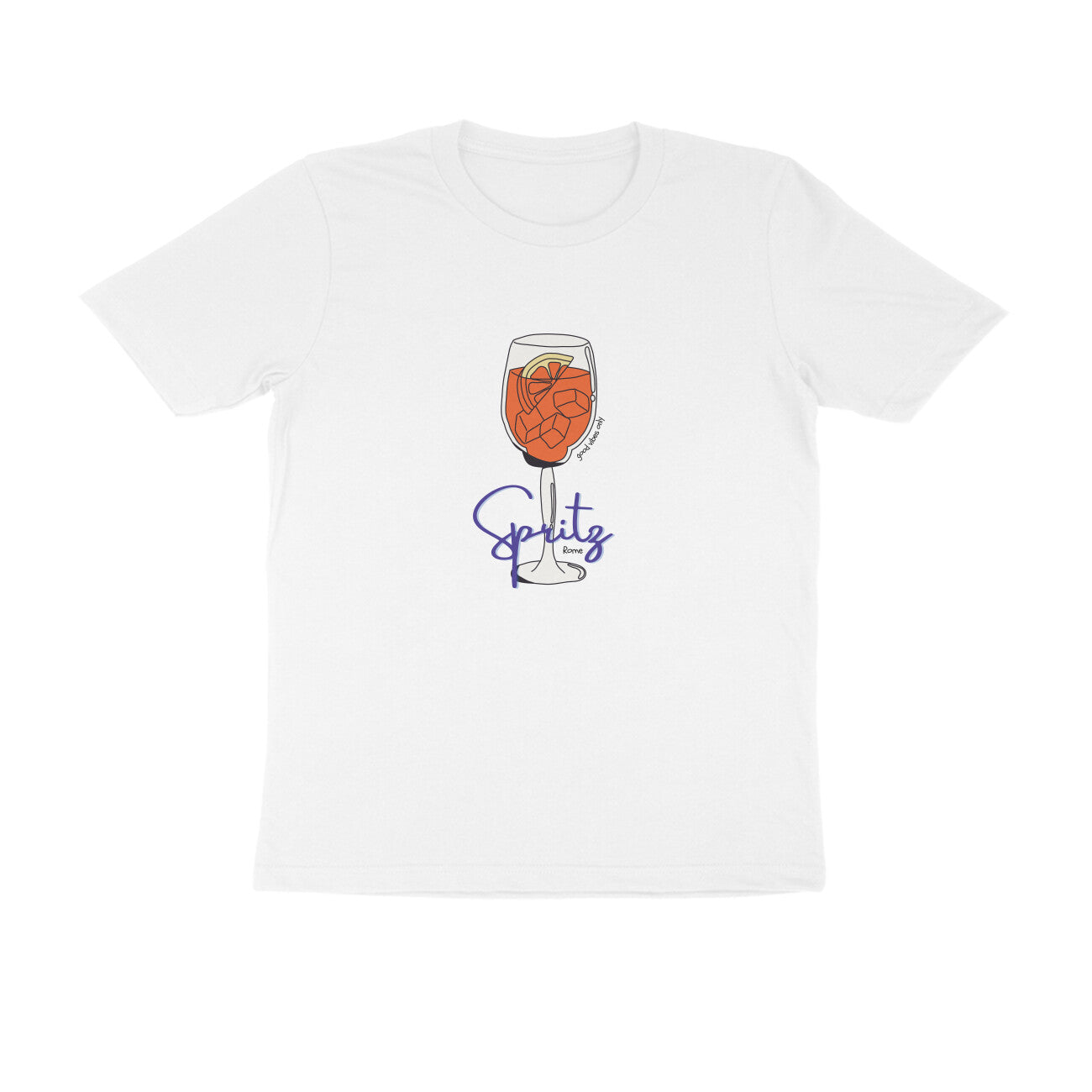 Spritz - Unisex White Printed T-shirt