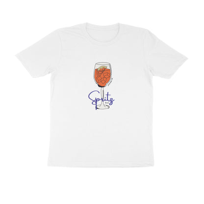 Spritz - Unisex White Printed T-shirt