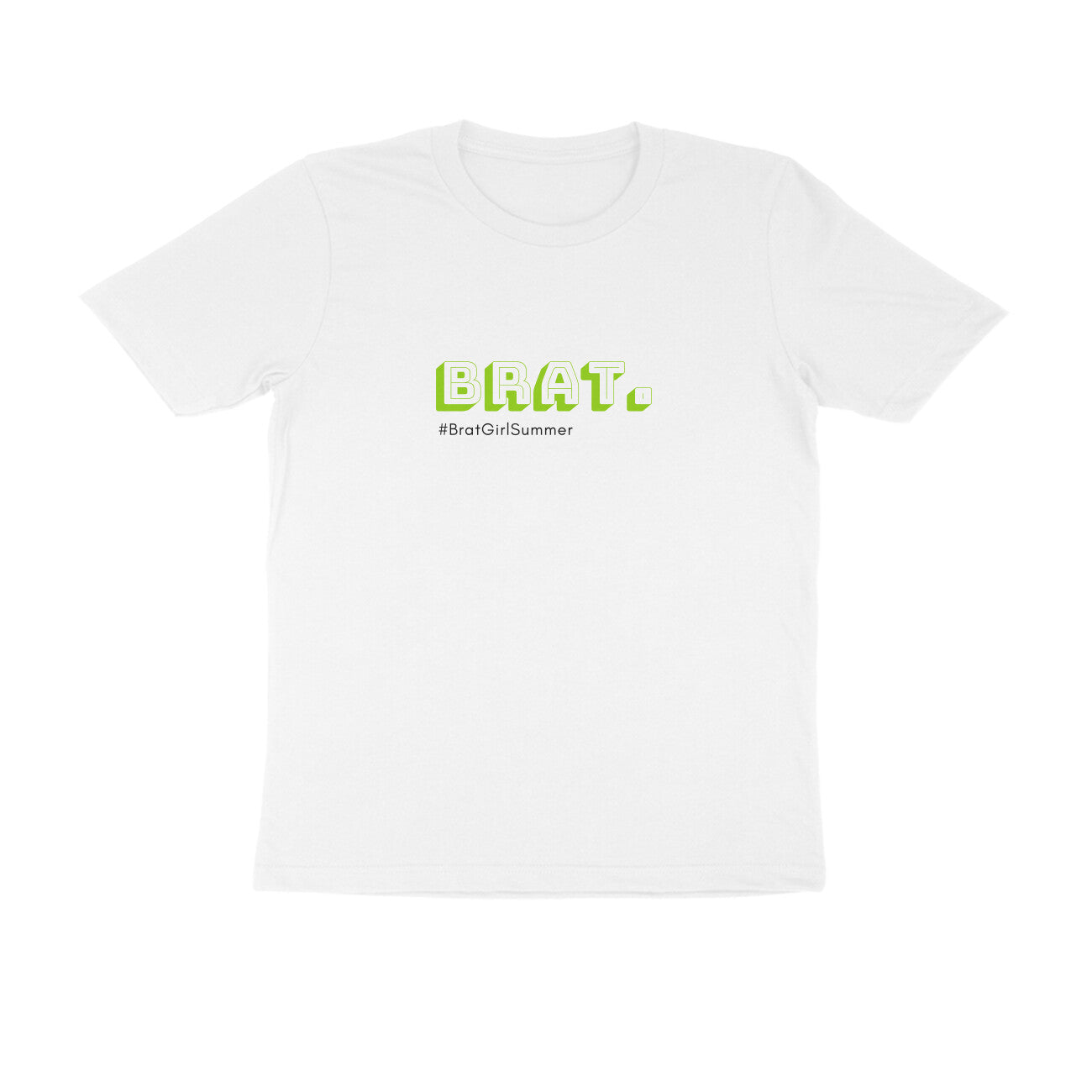 Brat - Unisex White Printed T-shirt