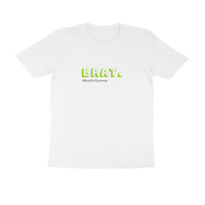 Brat - Unisex White Printed T-shirt