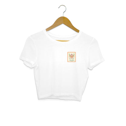 Taurus - Women's White Crop Top