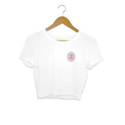 Virgo - Women's White Crop Top