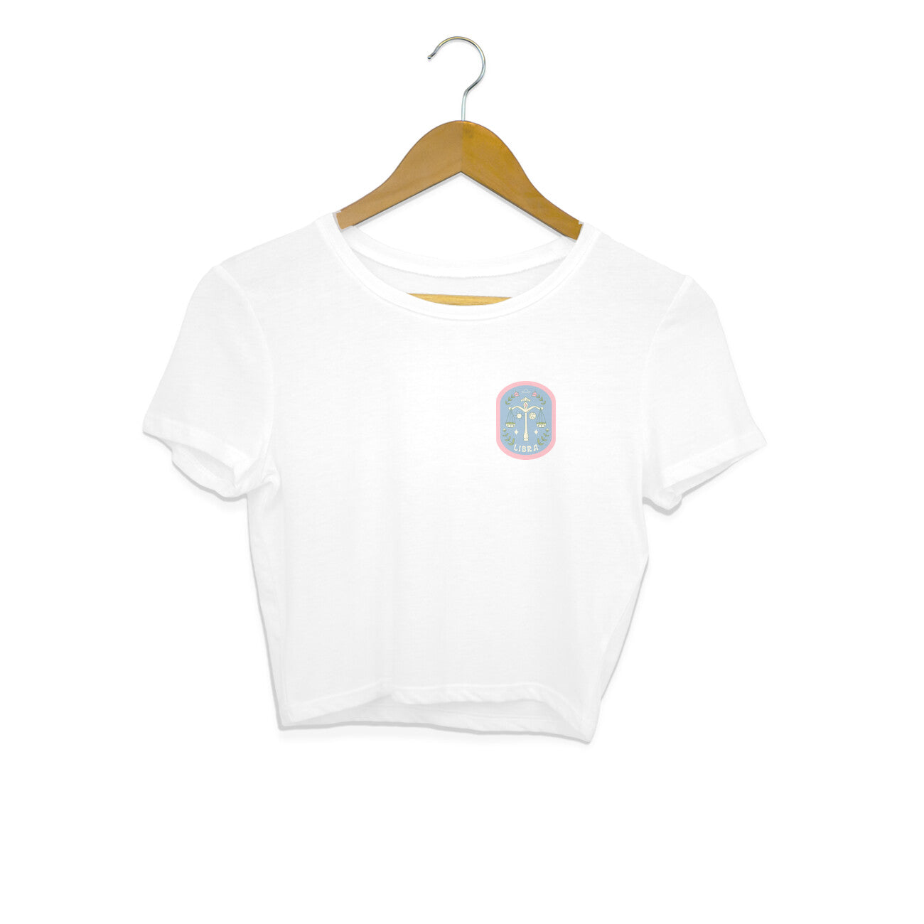 Libra - Women's White Crop Top