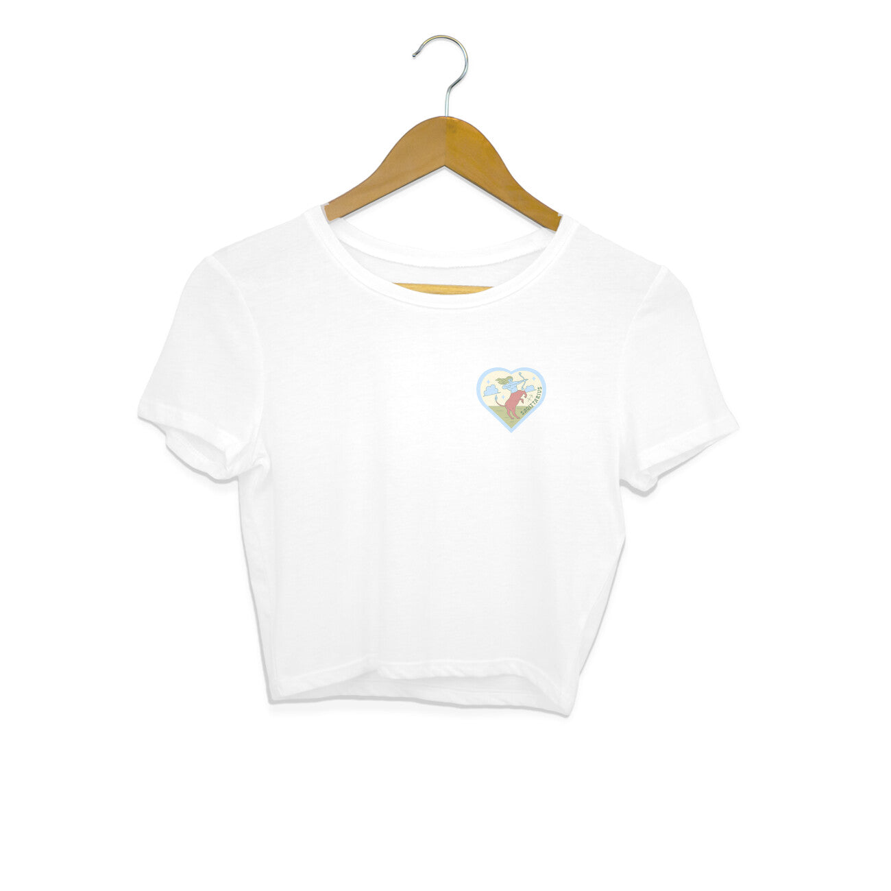 Sagittarius - Women's White Crop Top